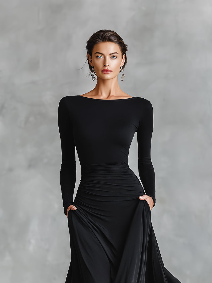 Norfy - Roupa elegante con pregas fluidas