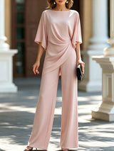 Gabriela | Set di Blusa Drappeggiata e Pantaloni Larghi per Donna