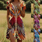 Linnea – Abito corto stampato alla moda