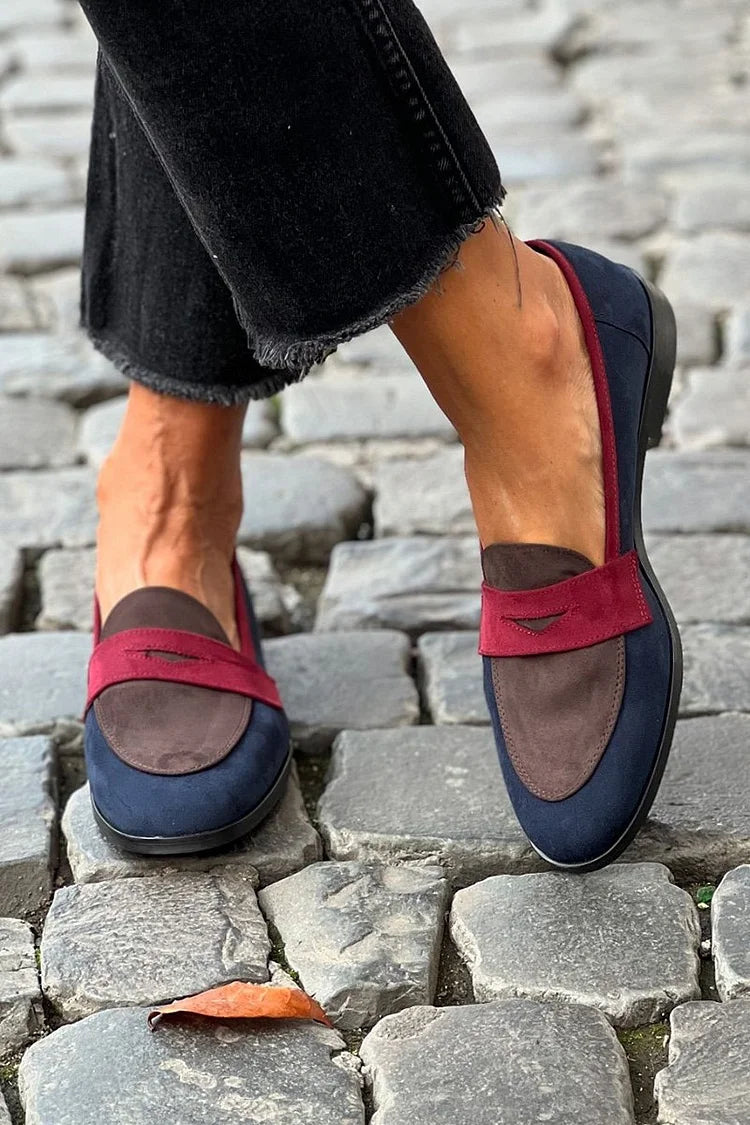 DUSS - MOCASSINI DA DONNA TRICOLORE CASUAL