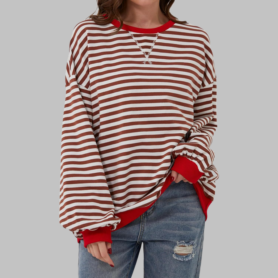 Malin | Maglione listrada con toque descontraído