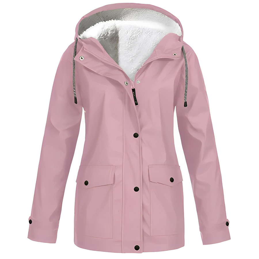 Elvira - Impermeabile con fodera in pile da donna