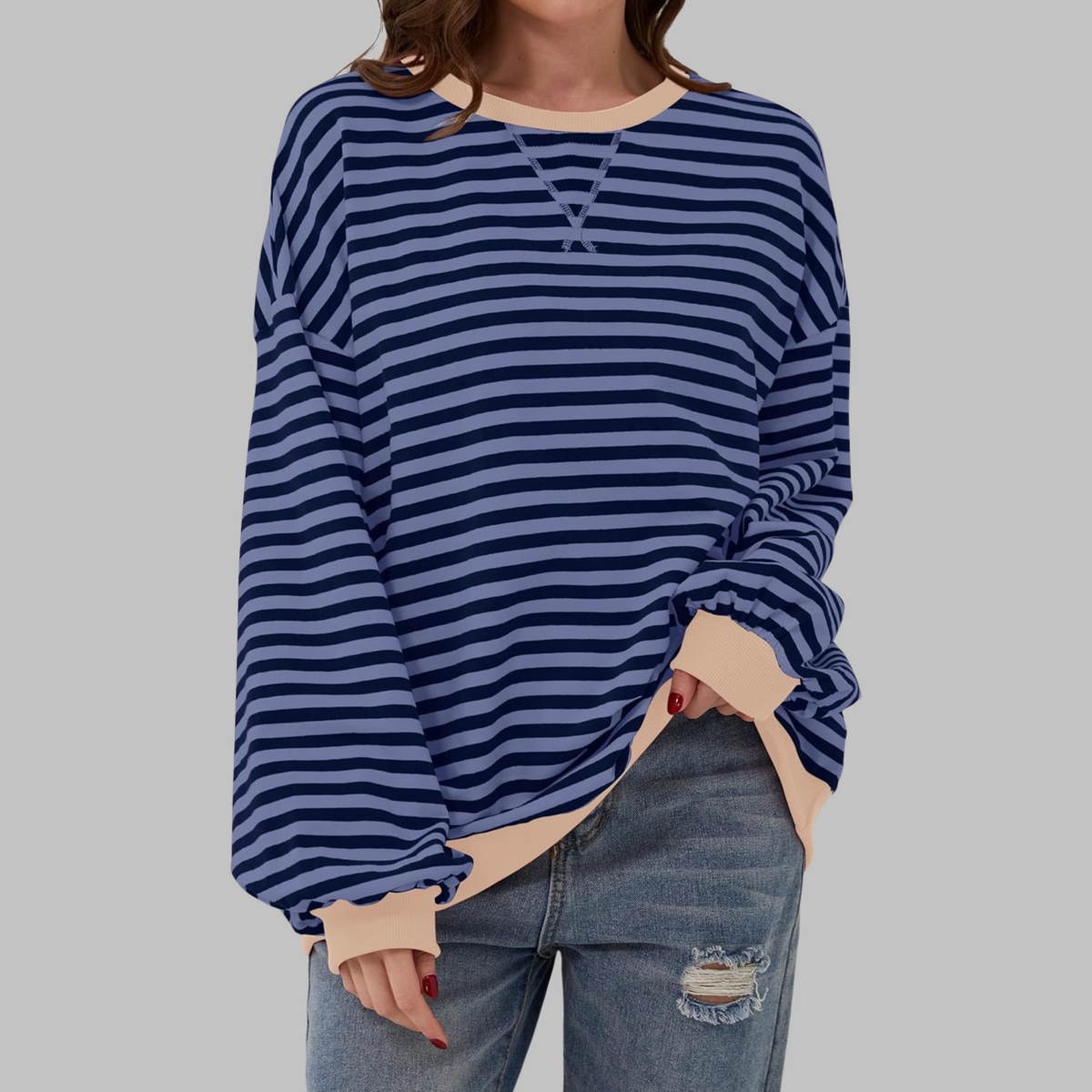 Malin | Maglione listrada con toque descontraído