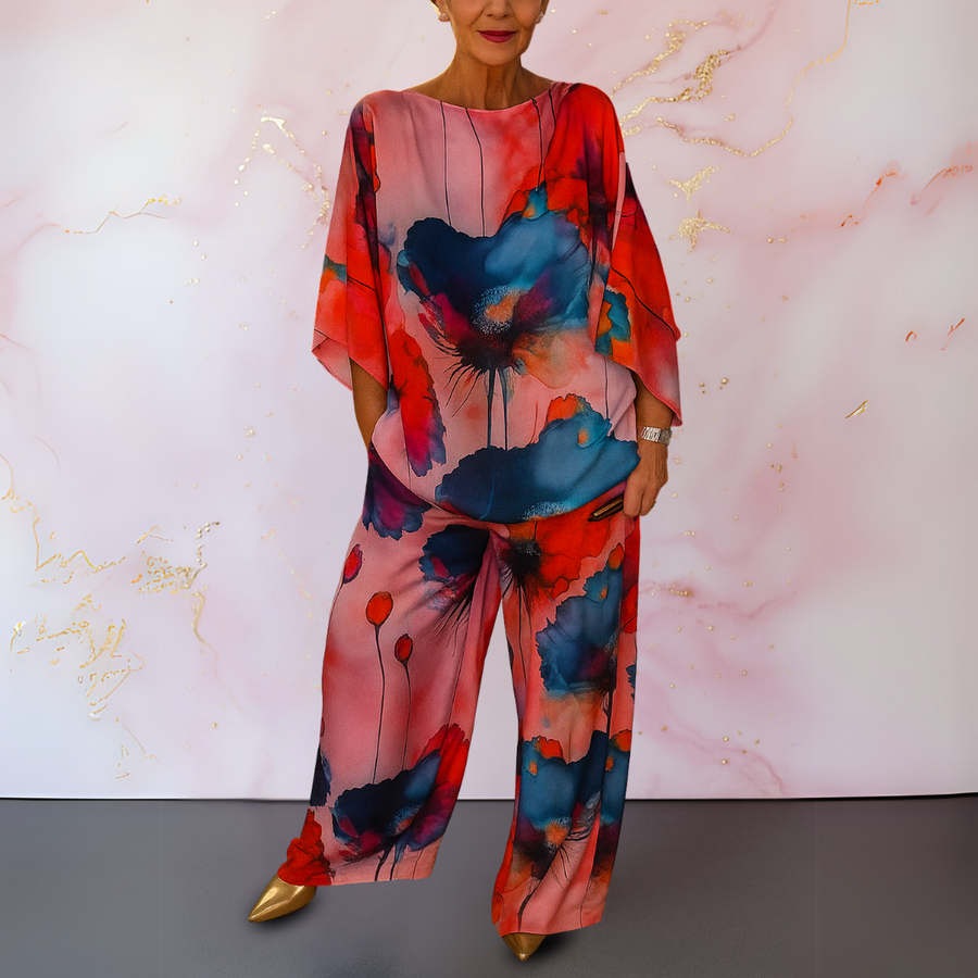 Moniek™ | Set Da donna di Raso con Due Pezzi