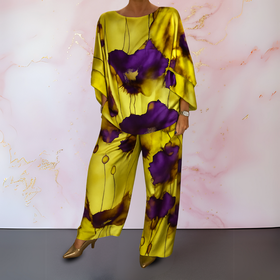Moniek™ | Set Da donna di Raso con Due Pezzi