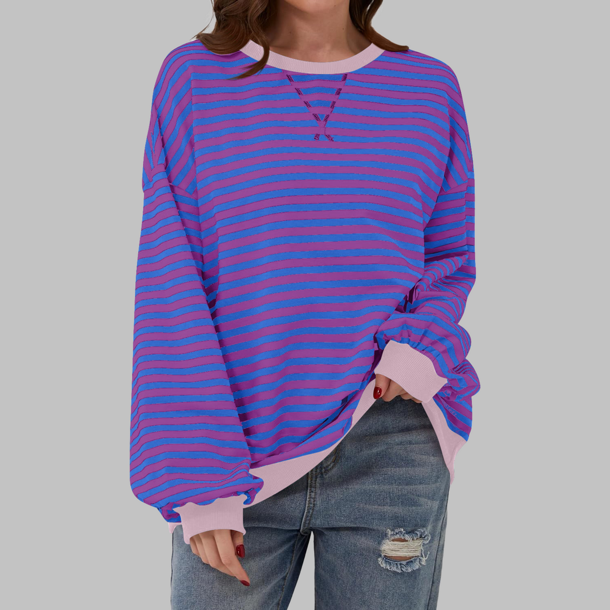 Malin | Maglione listrada con toque descontraído
