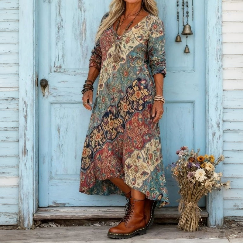 Eliana | Vestito Maxi Bohemien Fluido per Donna