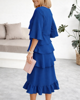Margaret | Abito Midi con Volantes da donna