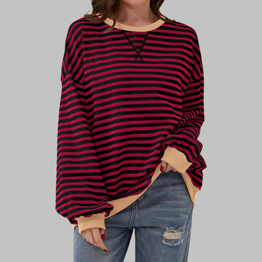 Malin | Maglione listrada con toque descontraído