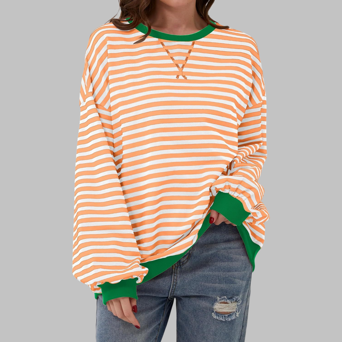 Malin | Maglione listrada con toque descontraído