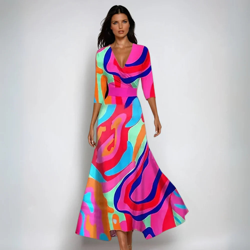 Emily™ | Abito Floreale Avvolgente Elegante da Donna