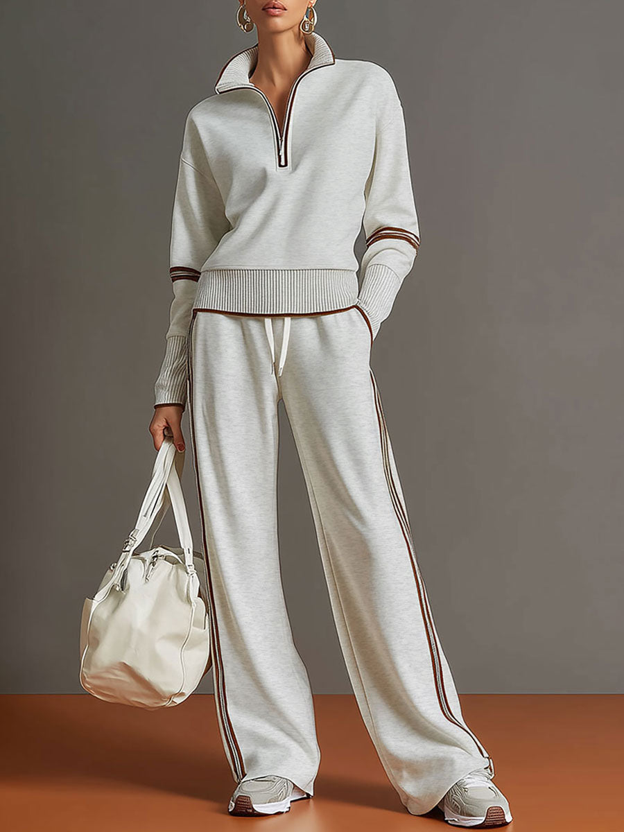 Marietta | Blusa e Pantaloni a Gamba Larga da Donna