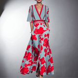 Elise™ | Abito Floreale Elegante con Maniche da Donna