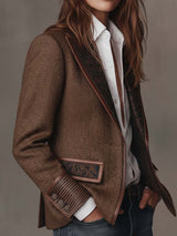 Gisèle | Blazer con Applicazioni di Chevron Stampato per Donna