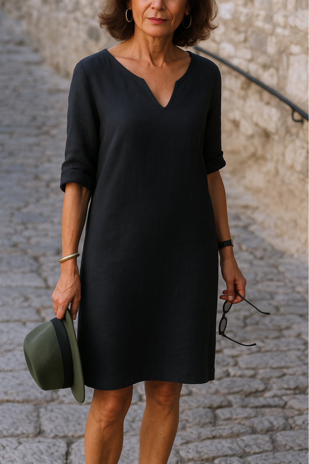 Ria™ | Abito elegante con scollo a V