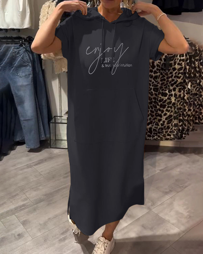 Saskia™ | Abito casual con cappuccio