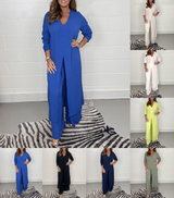 Alejandra | Set Casual Due Pezzi con Scollo a V da Donna