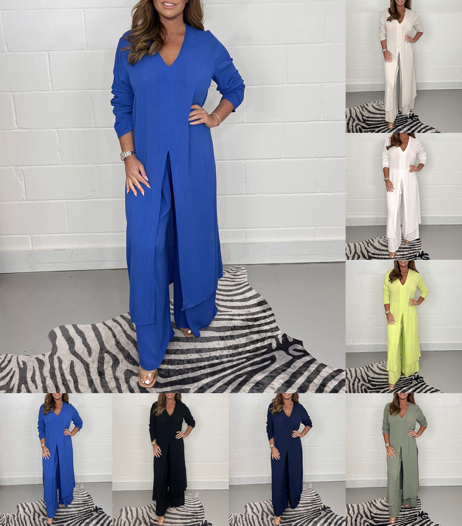 Alejandra | Set Casual Due Pezzi con Scollo a V da Donna