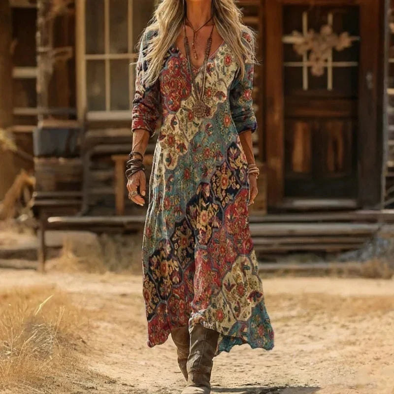 Eliana | Vestito Maxi Bohemien Fluido per Donna