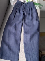 Zofia – Pantaloni in cotone a gamba larga da donna