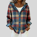 Kestrel | Camicia Giacca a Quadri con Cappuccio per Donna