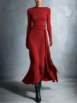 Naiara ❘ Abito maxi con nó laterale da donna