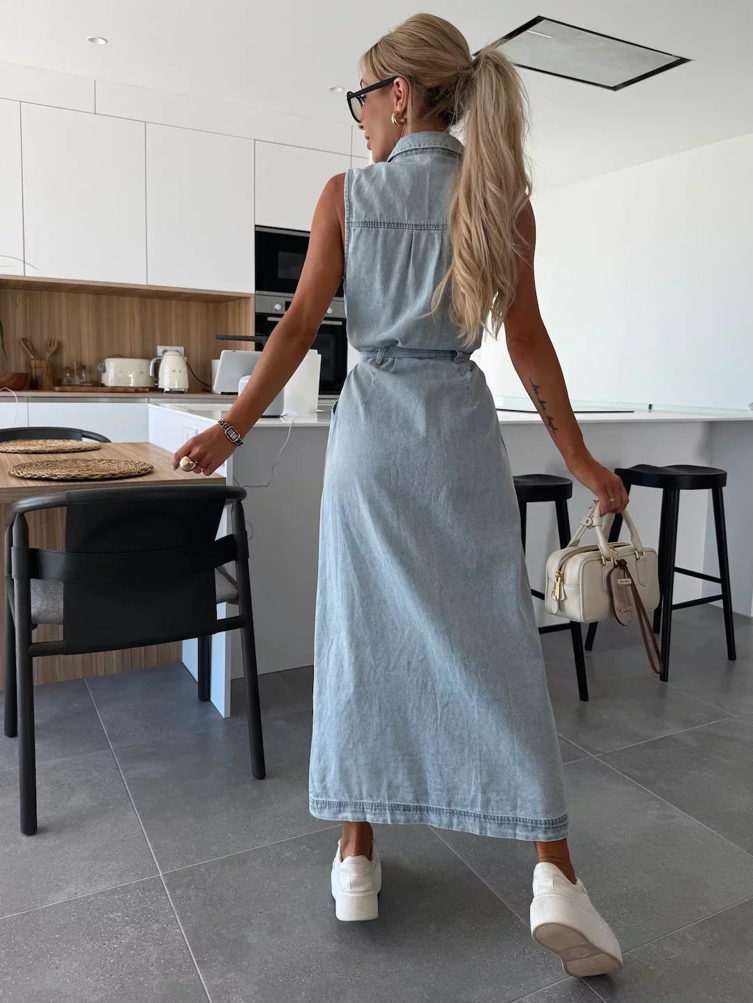 Isabelle | Abito Maxi di Denim da donna