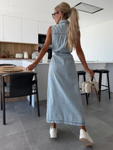 Isabelle | Abito Maxi di Denim da donna