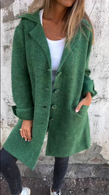 Baylea - Cappotto casual con revers e chiusura monopetto la bottoni