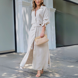 Jeanette™ | Abito lungo elegante con scollo a V