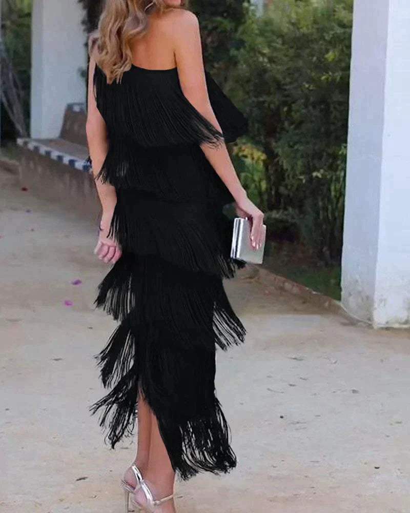 Valeria | Abito boho da donna con frange