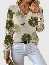 Aurélie | Maglione elegante con stampa Floreale