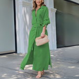 Jeanette™ | Abito lungo elegante con scollo a V
