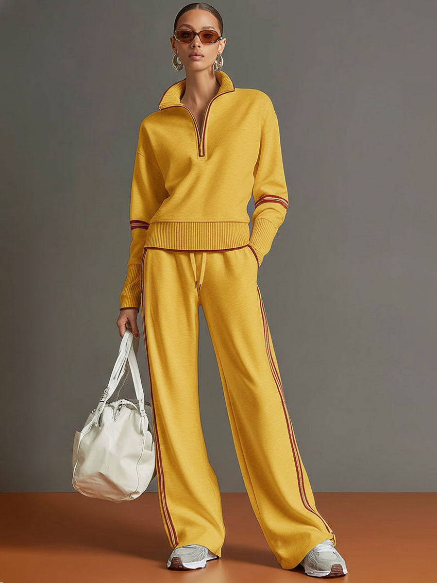 Marietta | Blusa e Pantaloni a Gamba Larga da Donna