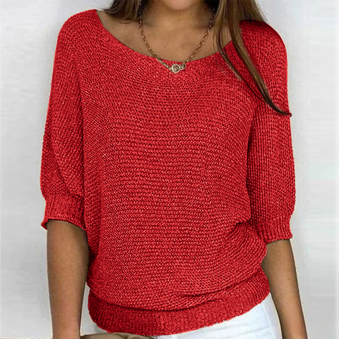 Luigia | Maglione Elegante in Maglia Intrecciata da Donna
