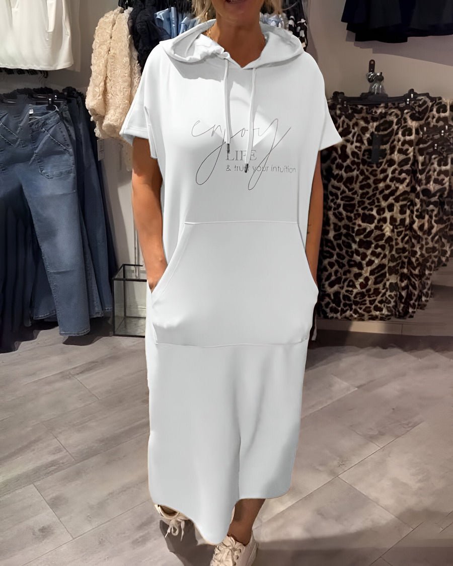 Saskia™ | Abito casual con cappuccio
