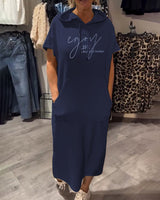 Saskia™ | Abito casual con cappuccio