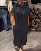 Saskia™ | Abito casual con cappuccio