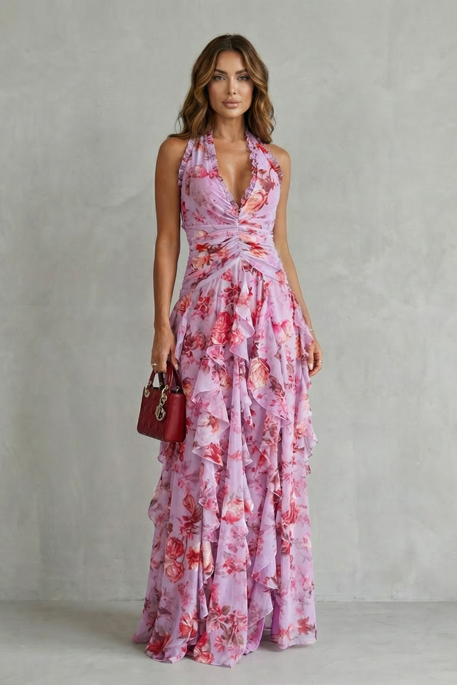 Belladina – Vestito di rose romantiche per Donna