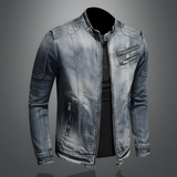 Alexo - Giacca in denim da uomo retrò