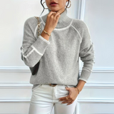 Aurora | Maglione Casual con Collo Alto da Donna