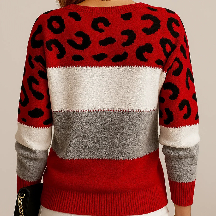Pasca™ | Maglione in maglia con stampa di oncinha