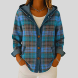 Kestrel | Camicia Giacca a Quadri con Cappuccio per Donna