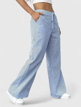 Dominique | Pantaloni Larghi Comodi con Dettagli Eleganti
