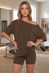 Isa - Caffè Donne Trendy Set di 2 Pezzi per Donna