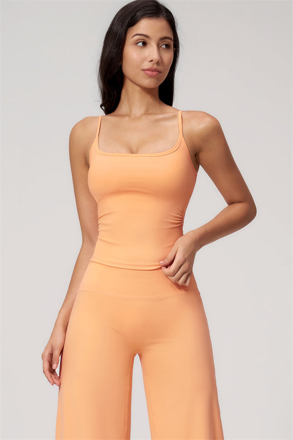 Nexus - Completo Top a Spalline e Pantaloni Corti a Gamba Larga per Donna