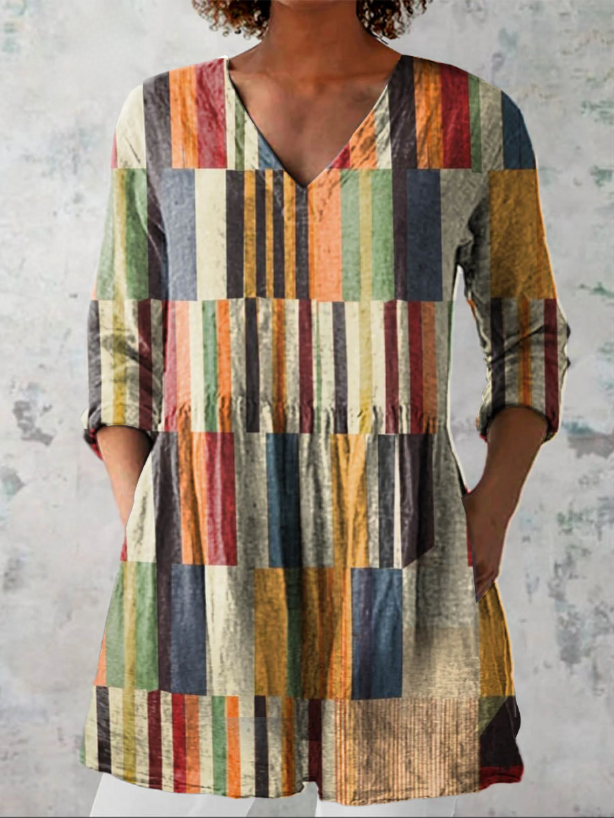 Chloe | Blusa Lunga con Scollatura a V per Donna