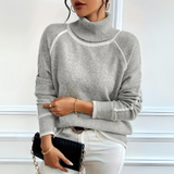 Aurora | Maglione Casual con Collo Alto da Donna