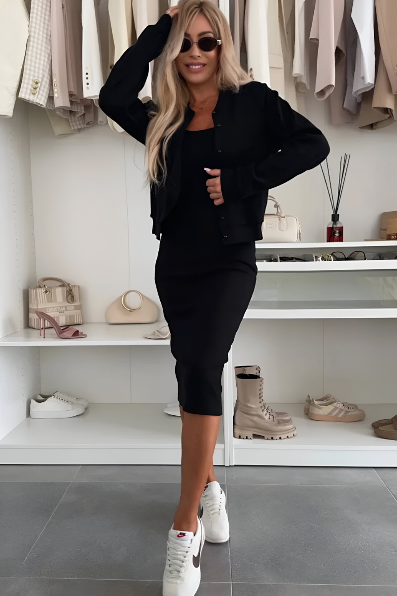 Manon™ | Set Abito e Giacca Elegante e Confortevole da Donna