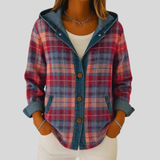 Kestrel | Camicia Giacca a Quadri con Cappuccio per Donna